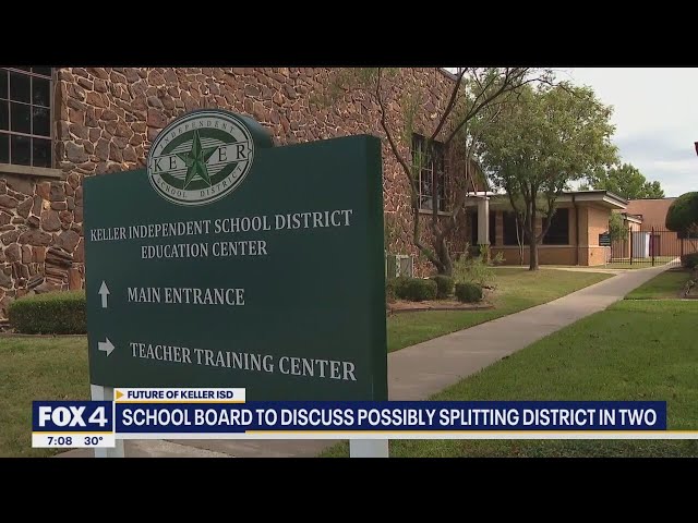 ⁣Keller ISD board discussing splitting the district in two