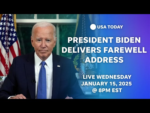 ⁣President Biden to deliver primetime farewell address to the nation