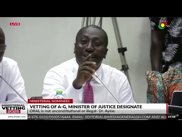 ⁣Vetting of A-G, Minister for Justice Designate