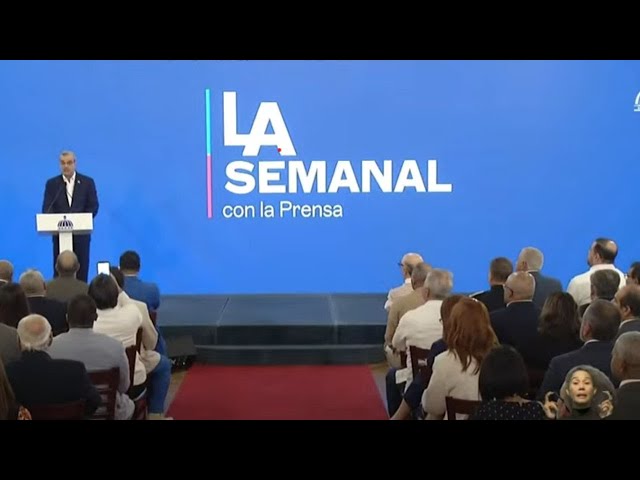 ⁣EN VIVO Presidente Abinader en "La Semanal con la prensa"