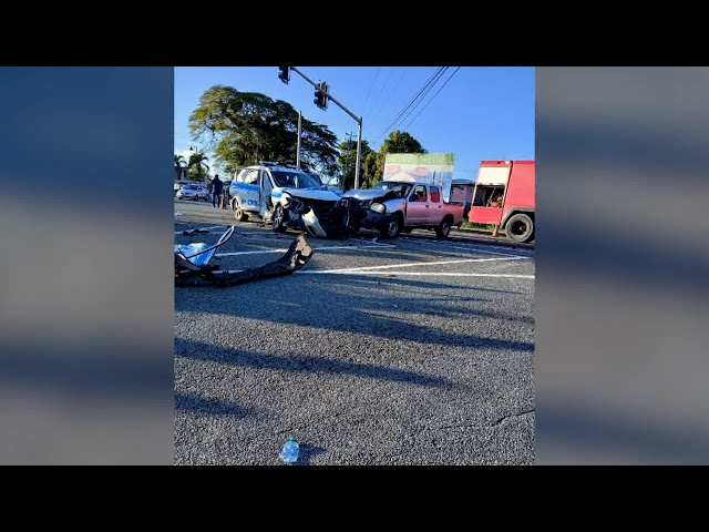 ⁣Police Officers Injured In Vehicular Accident In Tobago