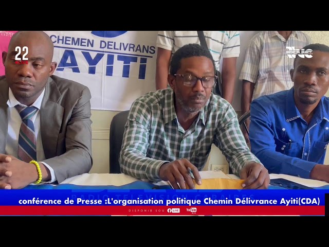 ⁣Conférence de Presse:  L'organisation politique Chemin Délivrance Ayiti(CDA) La dégradation de 