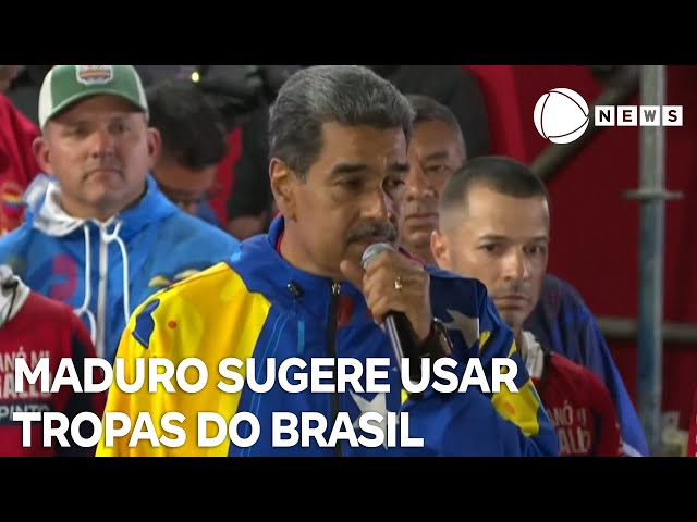 ⁣Maduro sugere usar tropas do Brasil para "libertar" Porto Rico