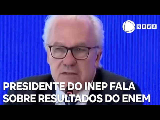 ⁣Presidente do INEP explica como resultados no Enem serão analisados