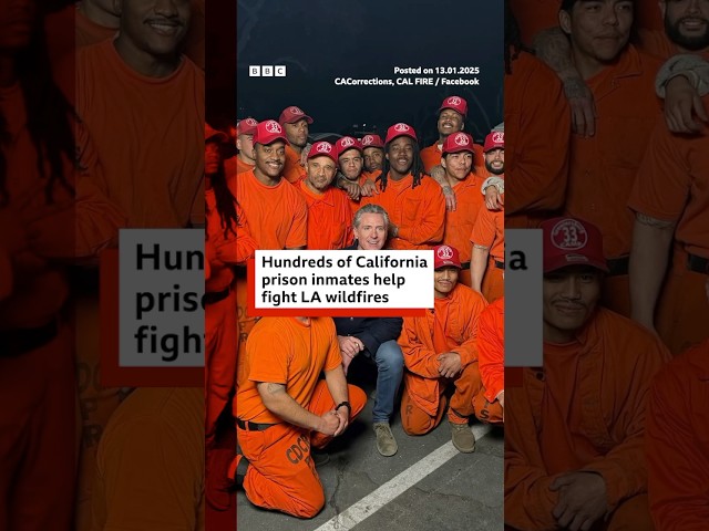 ⁣Hundreds of California prison inmates help fight LA wildfires. #LA #BBCNews