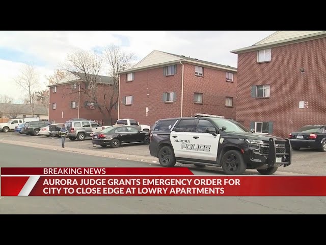 ⁣Emergency order granted to close Aurora apartment complex at center of armed break-in videos