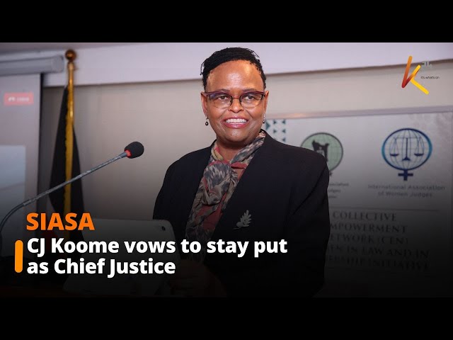 ⁣CJ Koome vows to stay put as Chief Justice