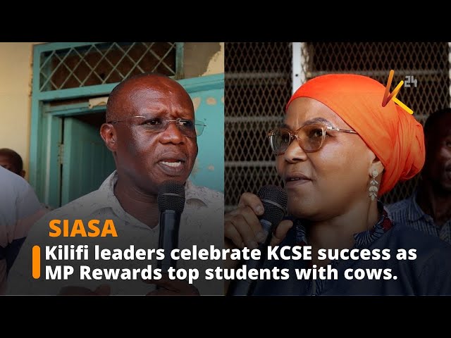 ⁣Kilifi leaders celebrate KCSE success as MP Rewards top students with cows.