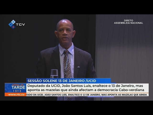 ⁣João Santos Luís (UCID) enaltece 13 de Janeiro e critica mazelas na democracia cabo-verdiana