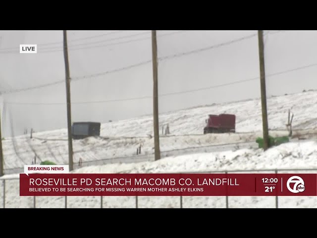 ⁣Officials searching Lenox Township landfill in connection to case of missing Warren mother