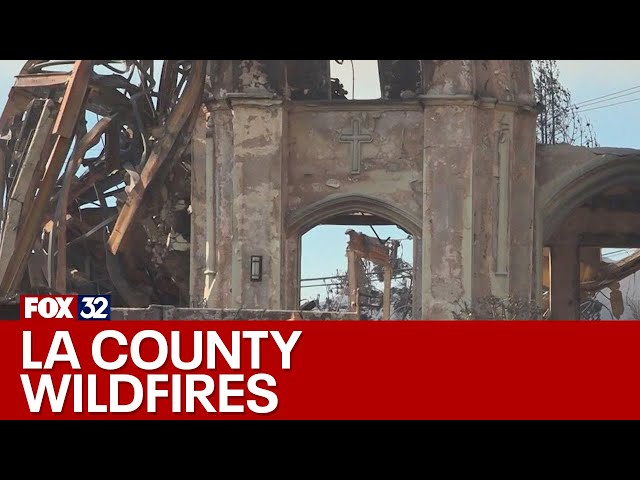 ⁣LA County wildfires: Residents brace for more strong winds