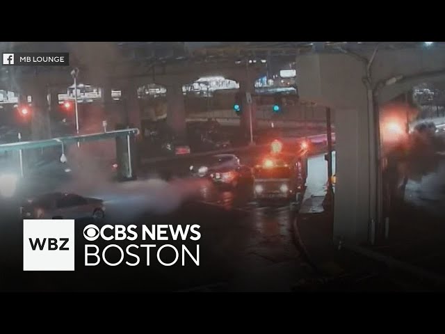 ⁣Video shows manhole explosion in Worcester