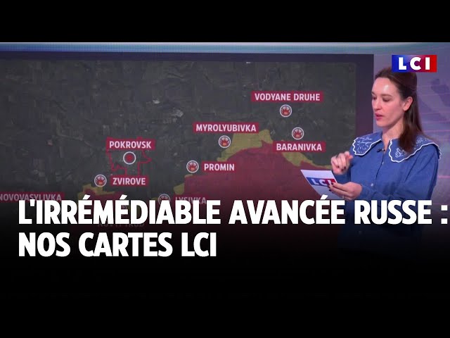 ⁣L'irrémédiable avancée russe : nos cartes LCI｜LCI