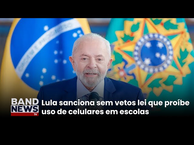 ⁣Lula sanciona lei que limita uso do celular nas escolas | BandNews TV