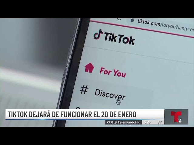 ⁣TikTok podría dejar de funcionar el 20 de enero