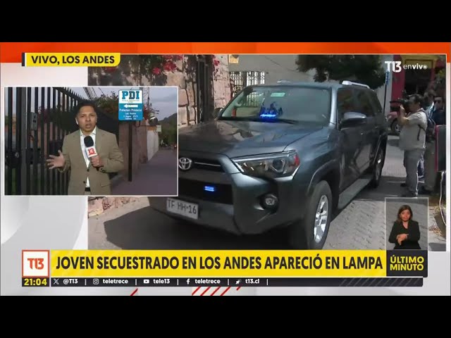 ⁣Joven secuestrado en Los Andes apareció en Lampa: pedían $40 millones para liberarlo