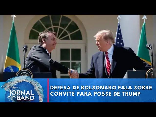 ⁣Defesa de Bolsonaro diz ao STF que convite para posse de Trump é verdadeiro | Jornal da Band