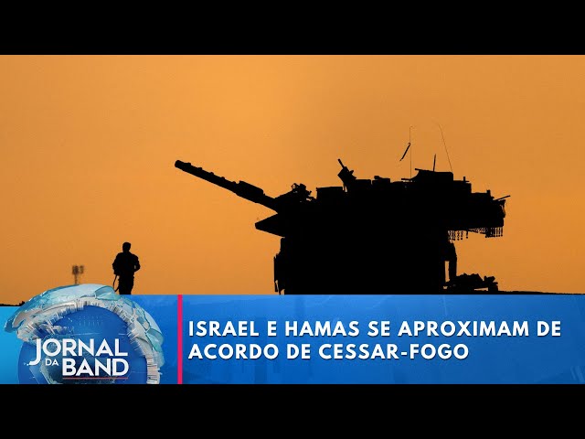 ⁣Israel e Hamas se aproximam de acordo de cessar-fogo | Jornal da Band