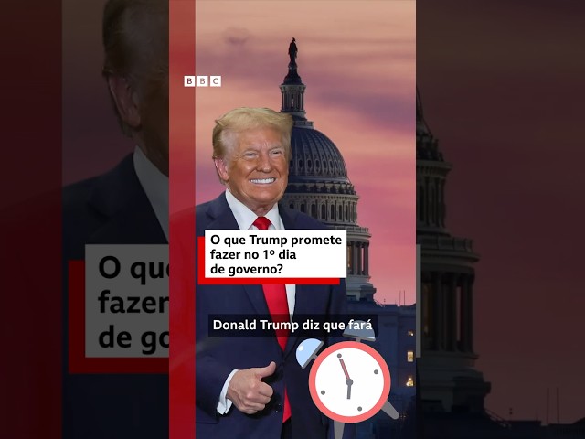 ⁣Trump: o que presidente eleito dos EUA prometeu fazer no 1º dia de governo #bbcnewsbrasil