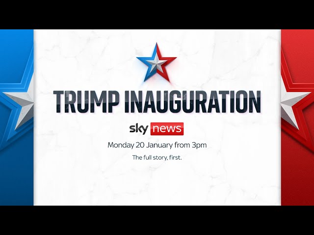 ⁣Donald Trump sworn in as the 47th president of the United States - Sky News coverage