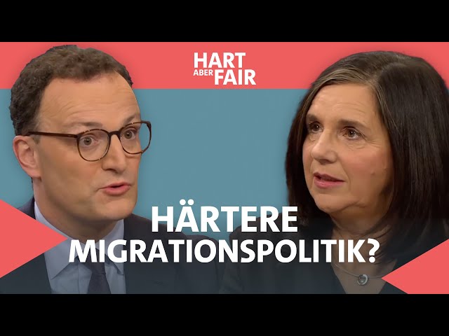 ⁣Härtere Regeln bei Migration? Das sagen Jens Spahn und Katrin Göring-Eckardt I hart aber fair