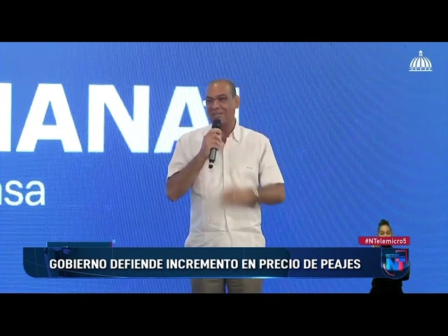 ⁣Gobierno defiende incremento en precio de peaje