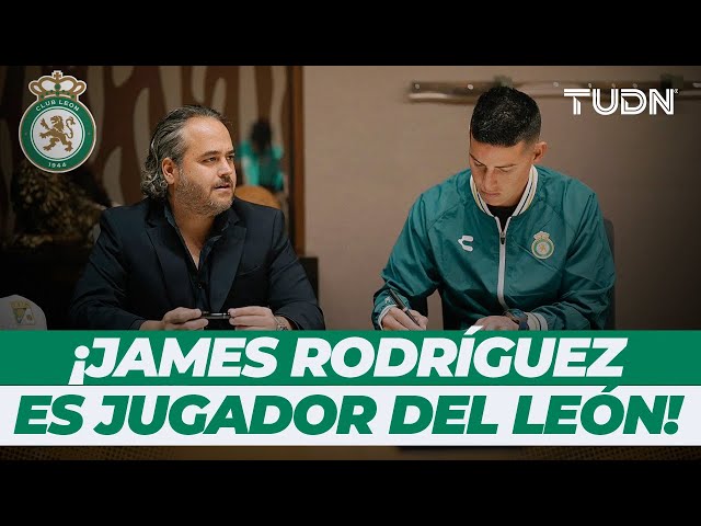 ⁣¡Oficial: JAMES RODRÍGUEZ es nuevo jugador del LEÓN! ¡La Fiera rompe el mercado mexicano! | TUDN