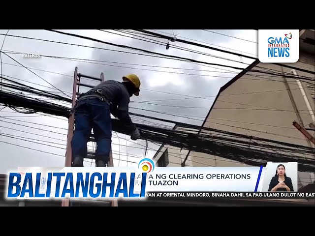 ⁣Meralco, nagsagawa ng clearing operations sa kahabaan ng F.C. Tuazon | Balitanghali