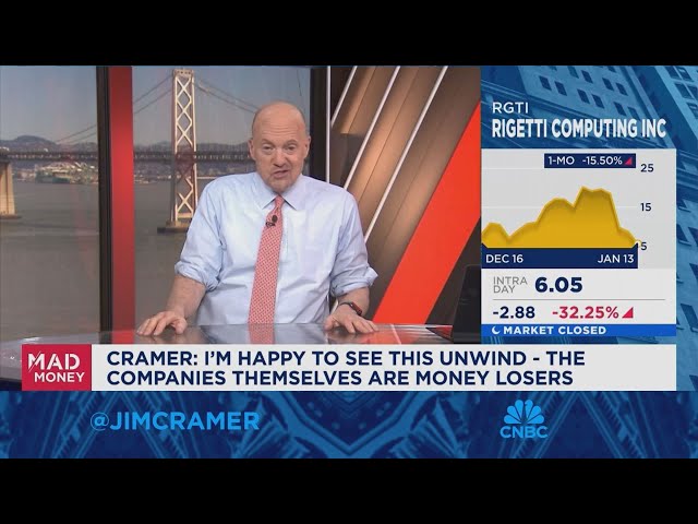 ⁣Jim Cramer on the gamification of quantum computing stocks