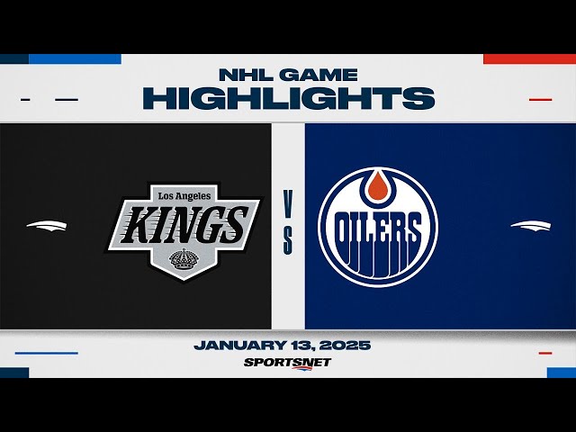 ⁣NHL Highlights | Kings vs. Oilers - January 13, 2025