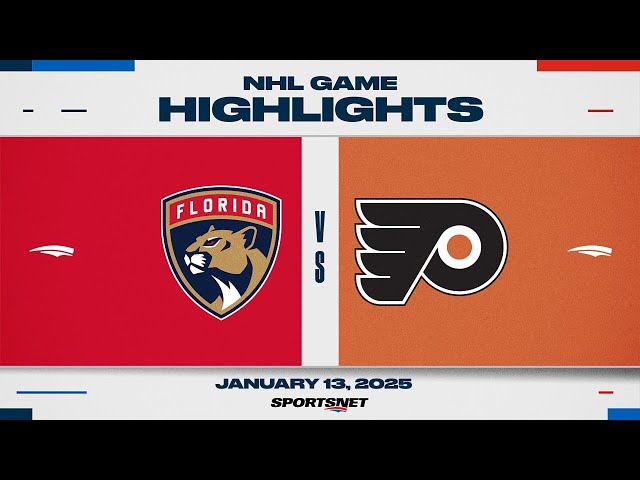 ⁣NHL Highlights | Flyers vs. Panthers - January 13, 2025