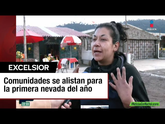 ⁣En el Ajusco se alistan para la primera nevada del año