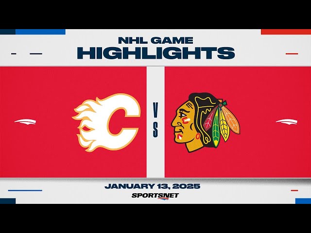 ⁣NHL Highlights | Flames vs. Blackhawks - January 13, 2025