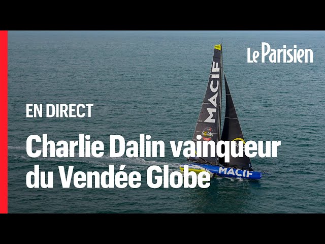 ⁣ EN DIRECT - Charlie Dalin remporte le Vendée Globe