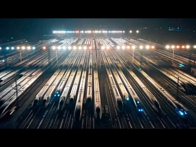 ⁣Guangzhou: High-speed trains ready for China's 2025 Spring Festival travel rush