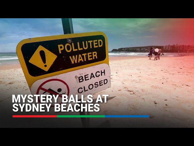 ⁣Mystery balls close nine Sydney beaches