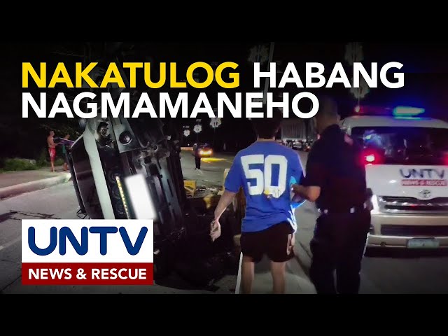 ⁣Pick-up truck, bumangga sa concrete barrier sa Cavite; motorsiklo, nasagi ng pick-up sa Davao de Oro