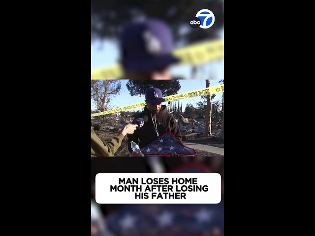 ⁣Man loses home month after losing his father