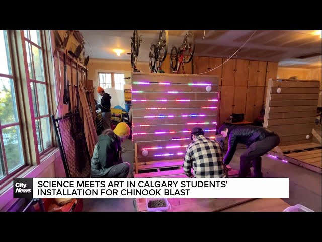 ⁣Science meets art in Calgary students’ installation for Chinook Blast