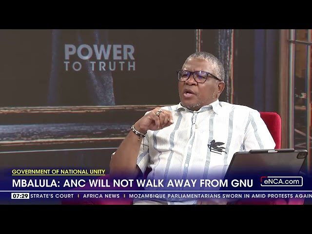 ⁣Mbalula: ANC will not walk away from GNU