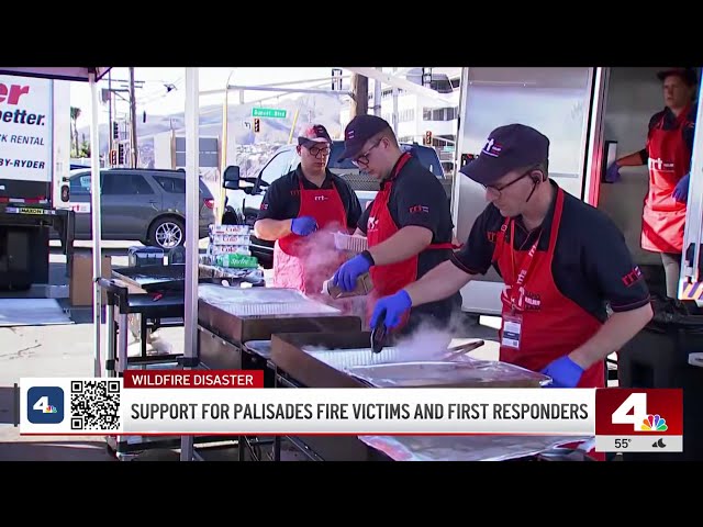 ⁣First responders, fire victims get community support