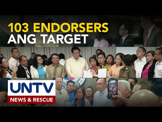 ⁣4th impeachment complaint vs VP Duterte, target makakuha ng 103 endorsers sa Kamara