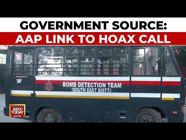 ⁣Bomb Hoax Revelation: Bom Hoax Call Accused Linked To AAP, Says Government Source | India Today