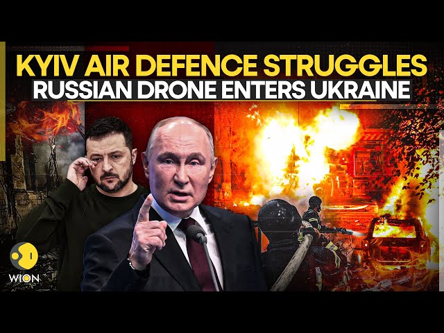 ⁣Russia-Ukraine War: Zelensky's Air Defence In Kyiv Struggles To Defend Against Putin's Dro