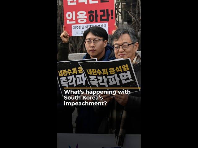 ⁣What’s happening with South Korea’s impeachment? | AJ#shorts