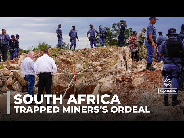 ⁣Operation under way to rescue trapped miners from South African gold mine