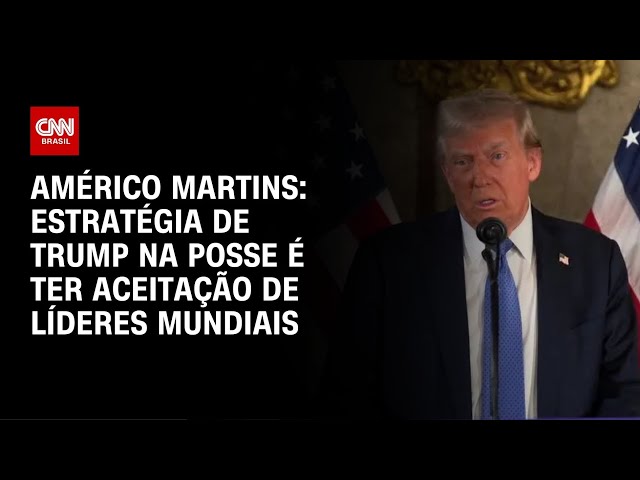 ⁣Américo Martins: Estratégia de Trump na posse é ter aceitação de líderes mundiais | CNN NOVO DIA