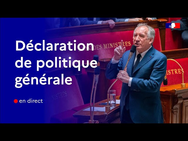 ⁣Déclaration de politique générale du Premier ministre à l'Assemblée nationale