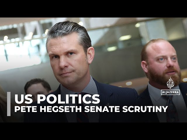 ⁣Pete Hegseth, Trump’s Pentagon pick, faces Senate confirmation hearing