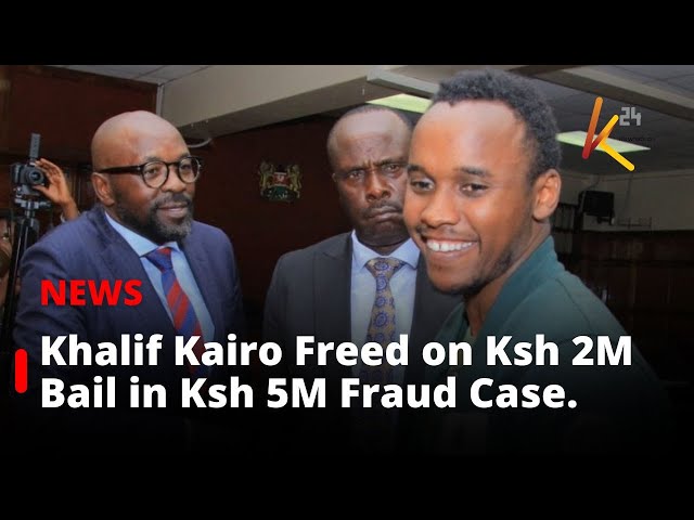 ⁣Car Dealer Khalif Kairo Freed on Ksh 2M Bail in Ksh 5M Fraud Case.